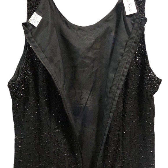 Laurence Kazar New York Vintage Maxi Evening Dress Size Large Pit 2 Pit 18 56” L - Picture 5 of 8